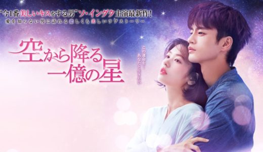 韓国ドラマ「空から降る一億の星」の無料フル動画はHulu・amazon prime・Netflixで配信してる？